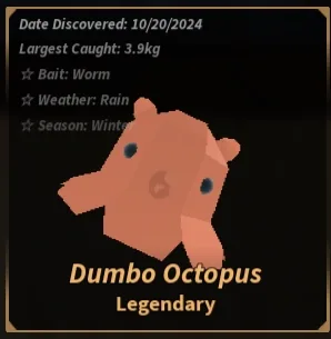 Dumbo Octopus in Roblox Fisch