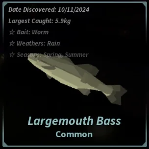 Largemouth Bass in Roblox Fisch