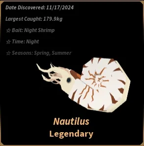 Nautilus in Roblox Fisch