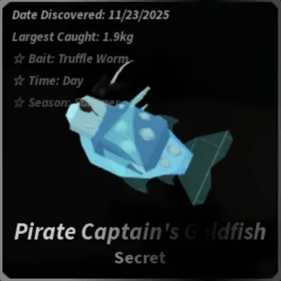 Pirate Captain's Goldfish in Roblox Fisch
