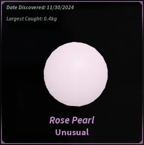 Rose Pearl in Roblox Fisch