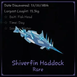 Shiverfin Haddock in Roblox Fisch
