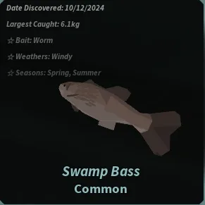 Swamp Bass in Roblox Fisch