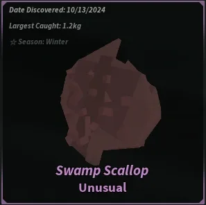 Swamp Scallop in Roblox Fisch