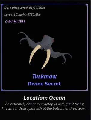 Tuskmaw in Roblox Fisch