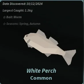 White Perch in Roblox Fisch