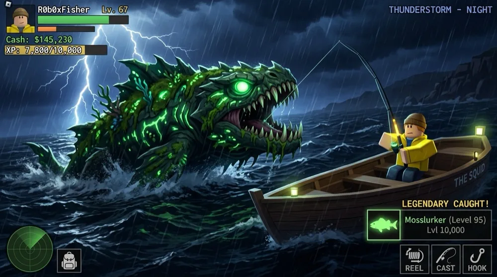 Mosslurker Apex Sea Monster in Roblox Fisch